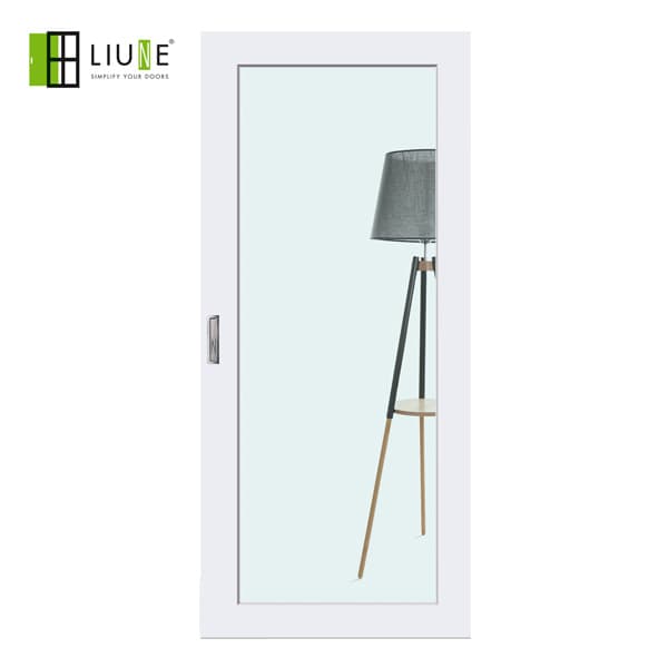 SMILE WHITE DOOR WITH BRIGHT GLASS