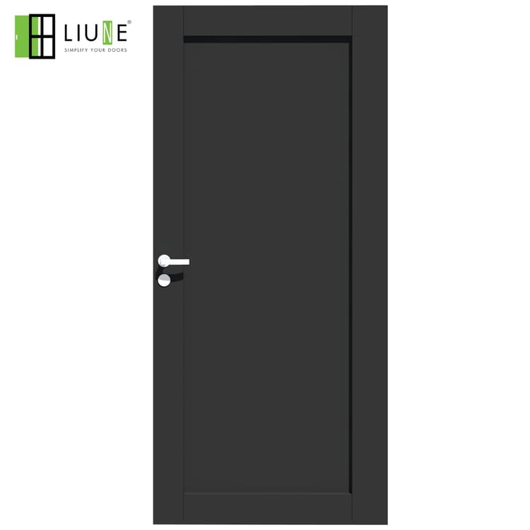 JOY | BLACK DOOR WITH WOODEN RECESS