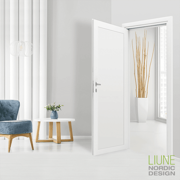 JOY | WHITE DOOR WITH WOODEN RECESS