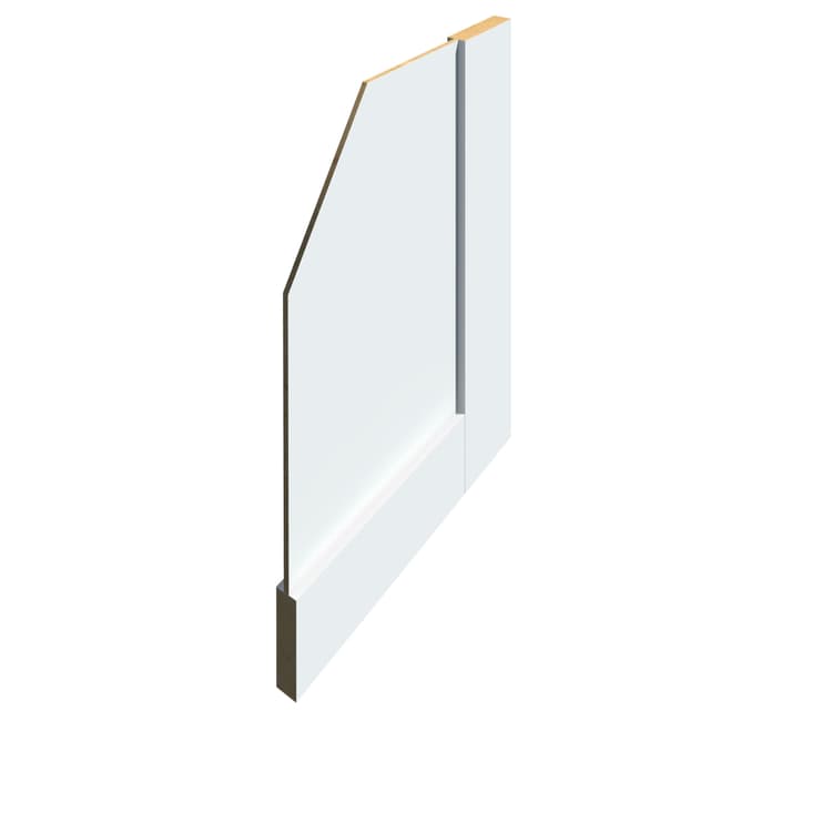JOY | WHITE DOOR WITH WOODEN RECESS