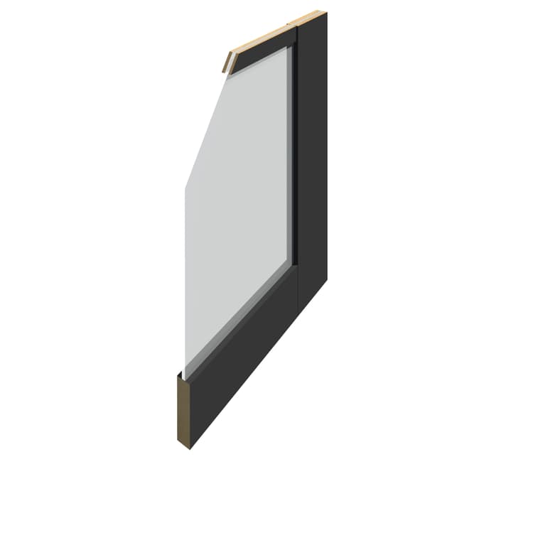 STAR | BLACK DOOR WITH GLASS PANELS